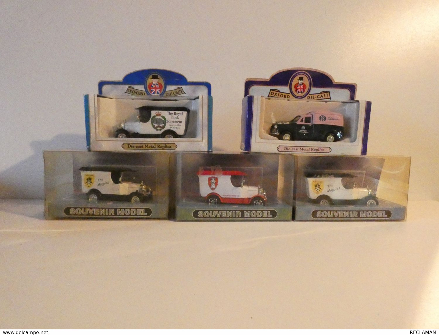 LOT 5 VEHICULES COLLECTION OXFORD DIE CAST SOUS BLISTER - Autres & Non Classés