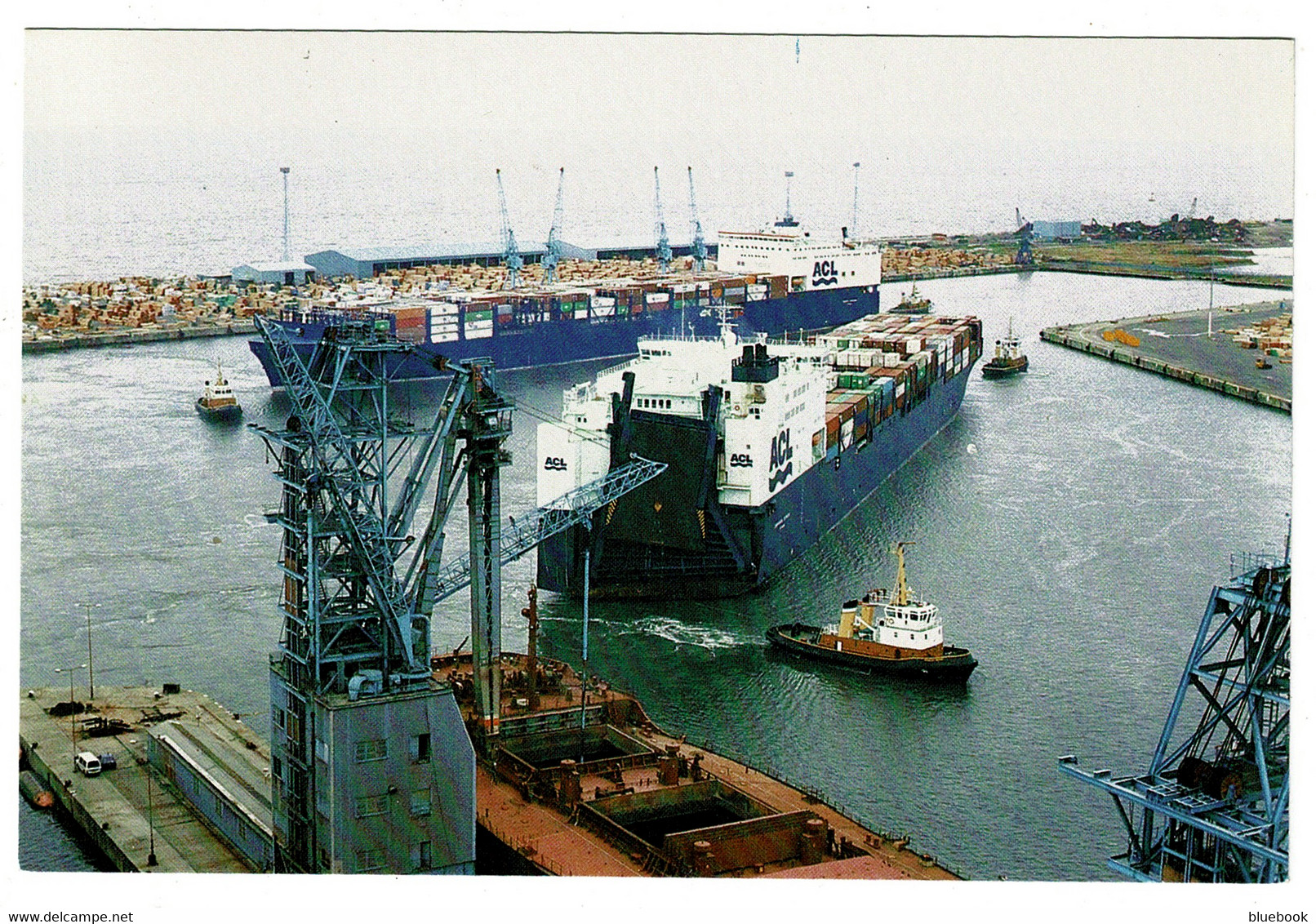 Ref 1513 -  Shipping Maritime Postcard - Alexandra Towing Co. 4 Tugs Assisting At Liverpool - Remorqueurs