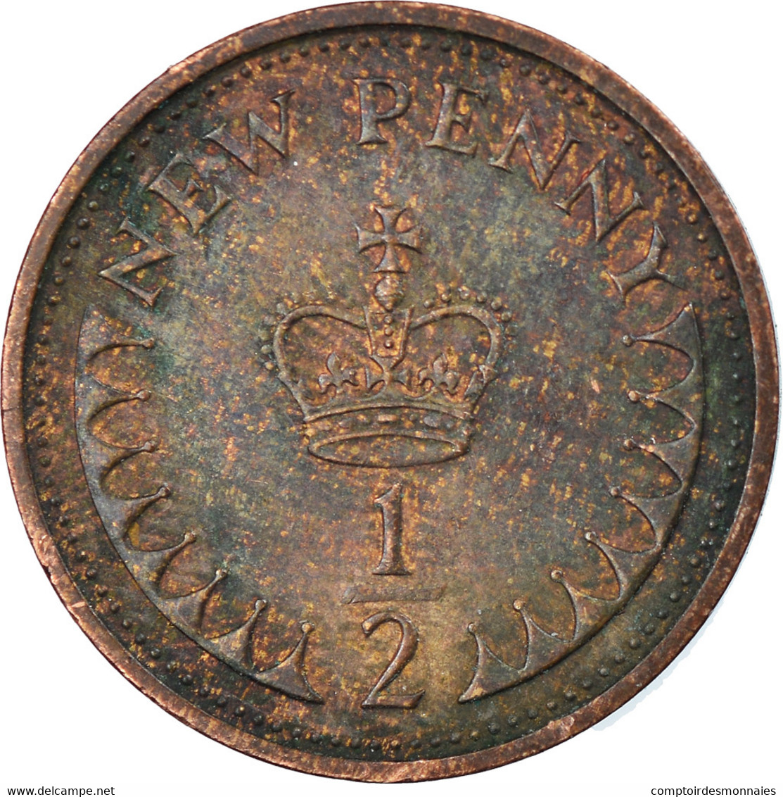 Monnaie, Grande-Bretagne, Elizabeth II, 1/2 New Penny, 1978, TTB, Bronze, KM:914 - 1/2 Penny & 1/2 New Penny