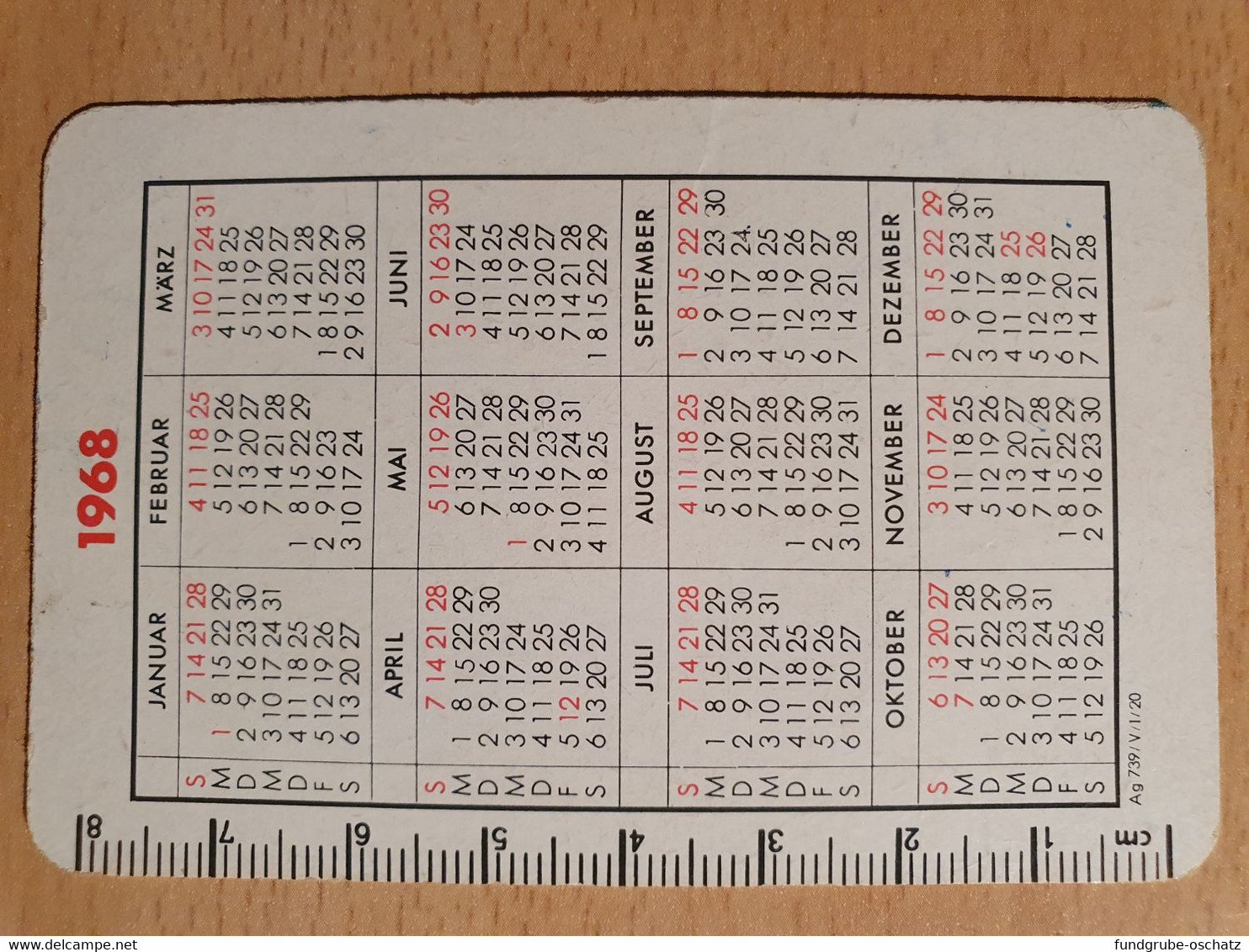 Pocket Calendar Taschenkalender DDR East Germany Berlin 1968 Berlin Werbung Berolina Berlin Service - Petit Format : 1961-70