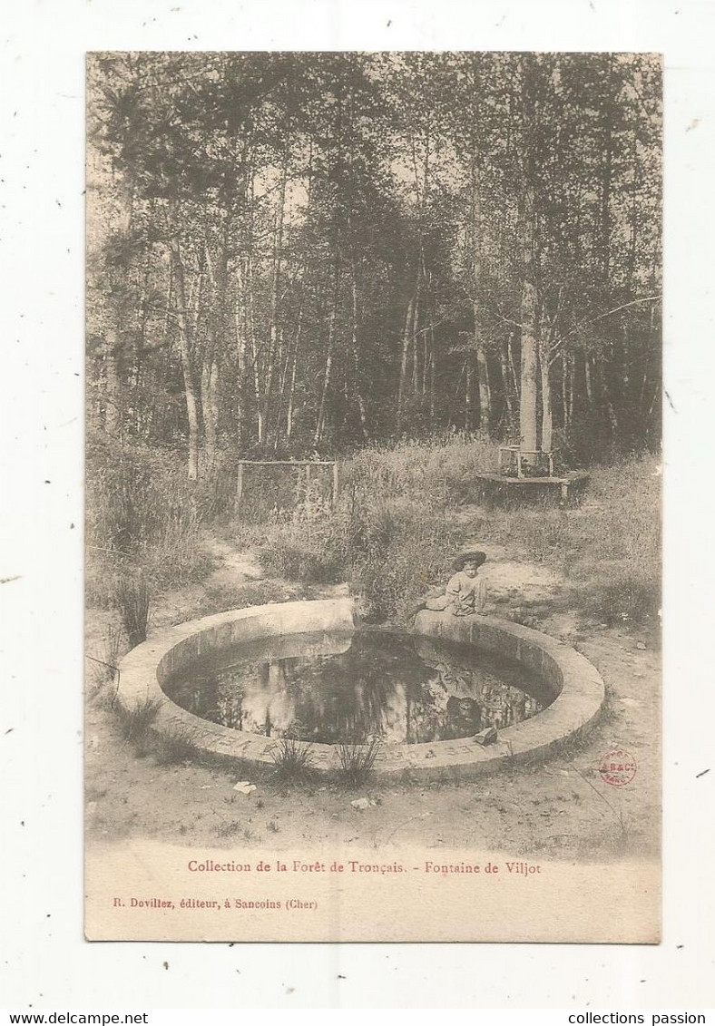 Cp, 03, Collection De La FORET DE TRONCAIS , Fontaine De VILJOT , écrite1905 - Autres & Non Classés