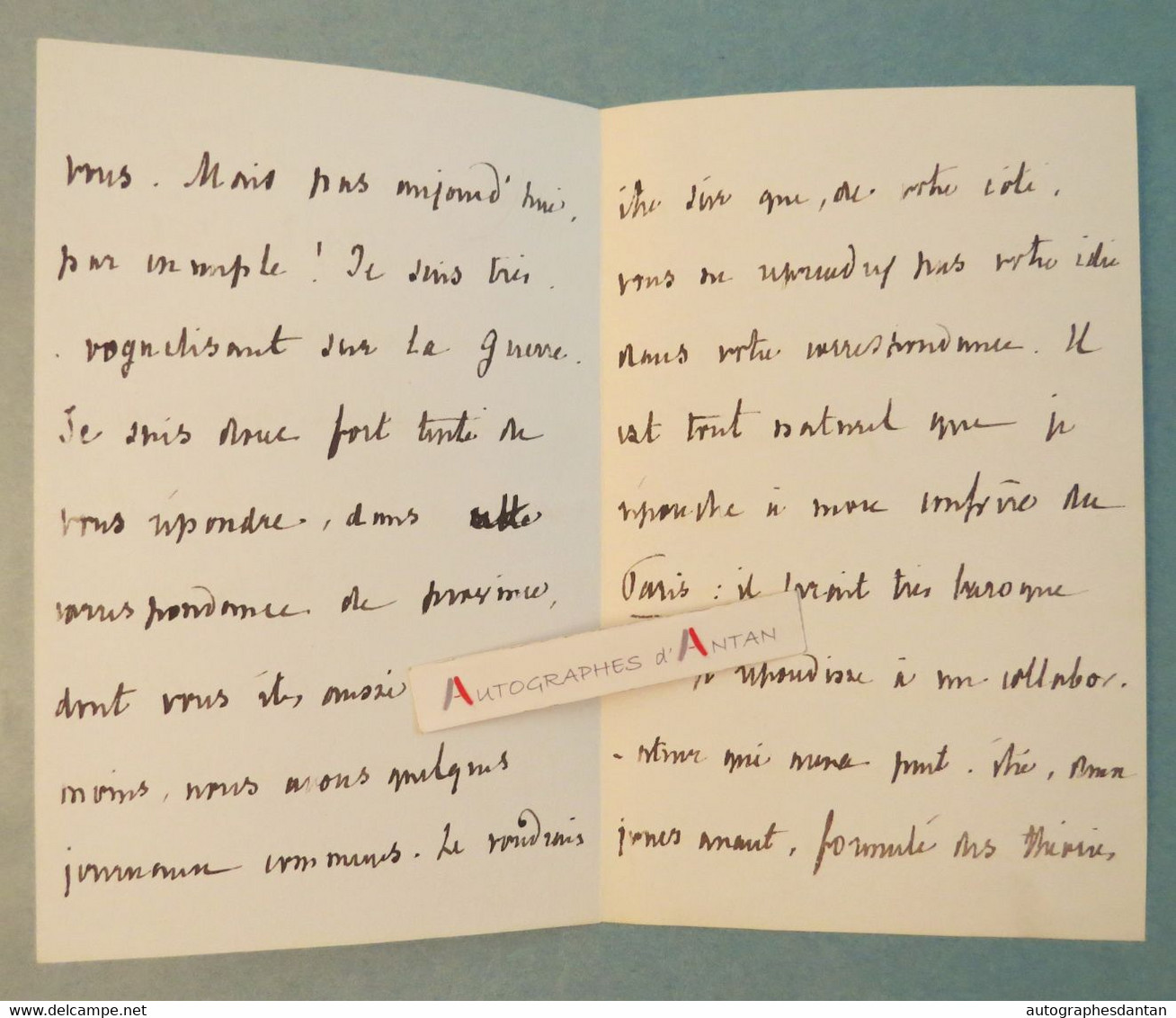 L.A.S Albert DELPIT écrivain - Chronique Sur Paris - Fut Secrétaire D'Alexandre Dumas - Avenue Percier Lettre Autographe - Schriftsteller