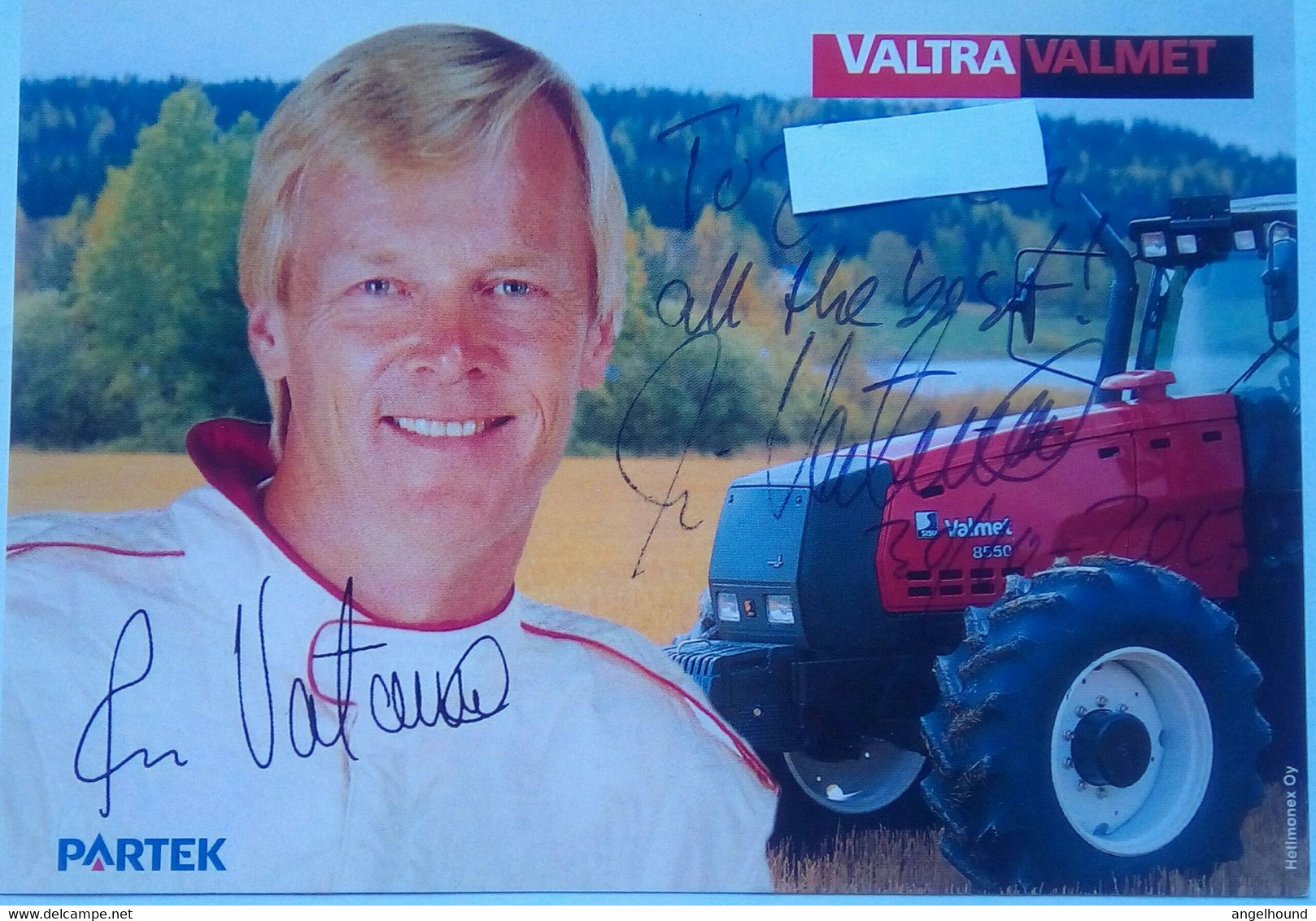 Ari Vatanen , Finnish Rally Driver Pikes Peak Hill Climb) - Handtekening