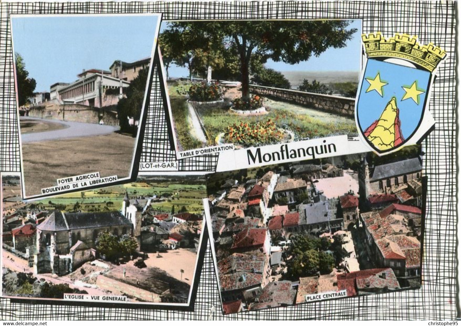 47.n° 24069 . Montflanquin . Vue D Ensemble. Cpsm. - Monflanquin