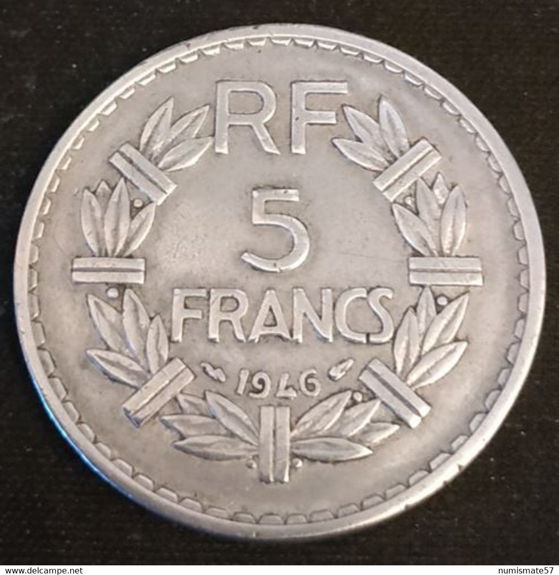 FRANCE - 5 FRANCS 1946 - Lavrillier - Aluminium - Gad 766 - KM 888b.1 - 5 Francs