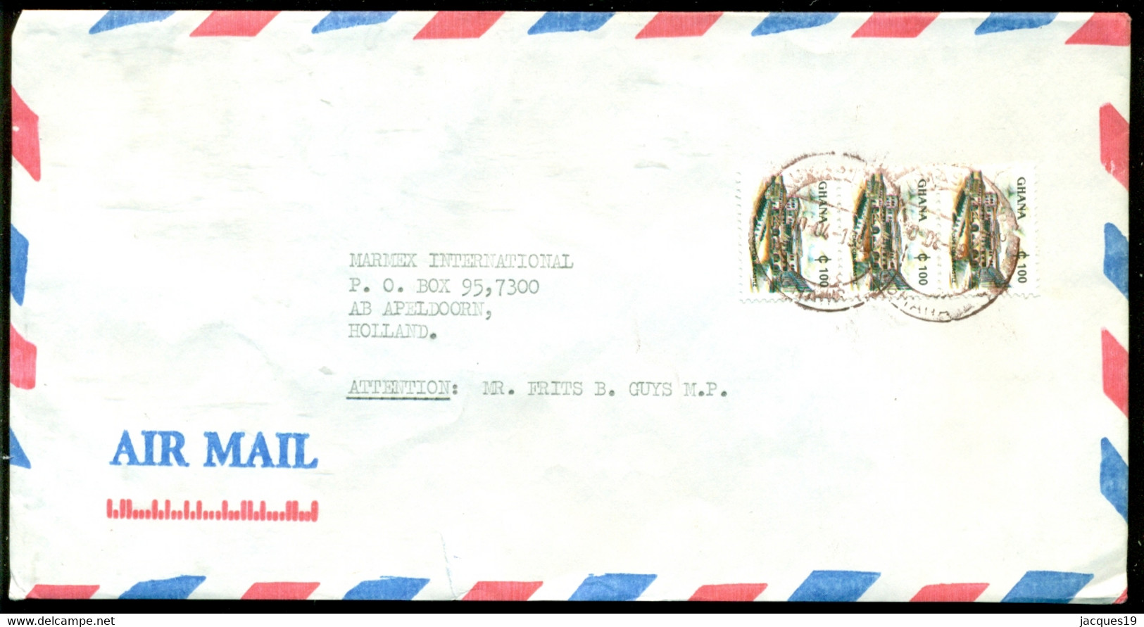 Ghana 1996 Airmail Cover From Ahinsan To Holland Mi E 1614 (3) - Ghana (1957-...)
