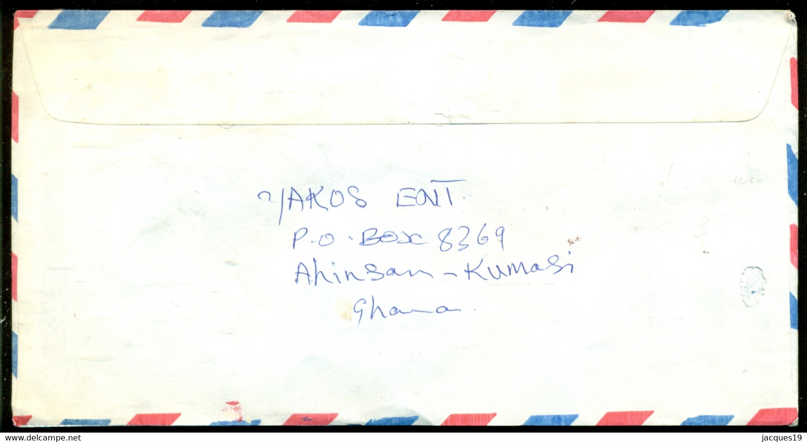 Ghana 1996 Airmail Cover From Ahinsan To Holland Mi E 1614 (3) - Ghana (1957-...)