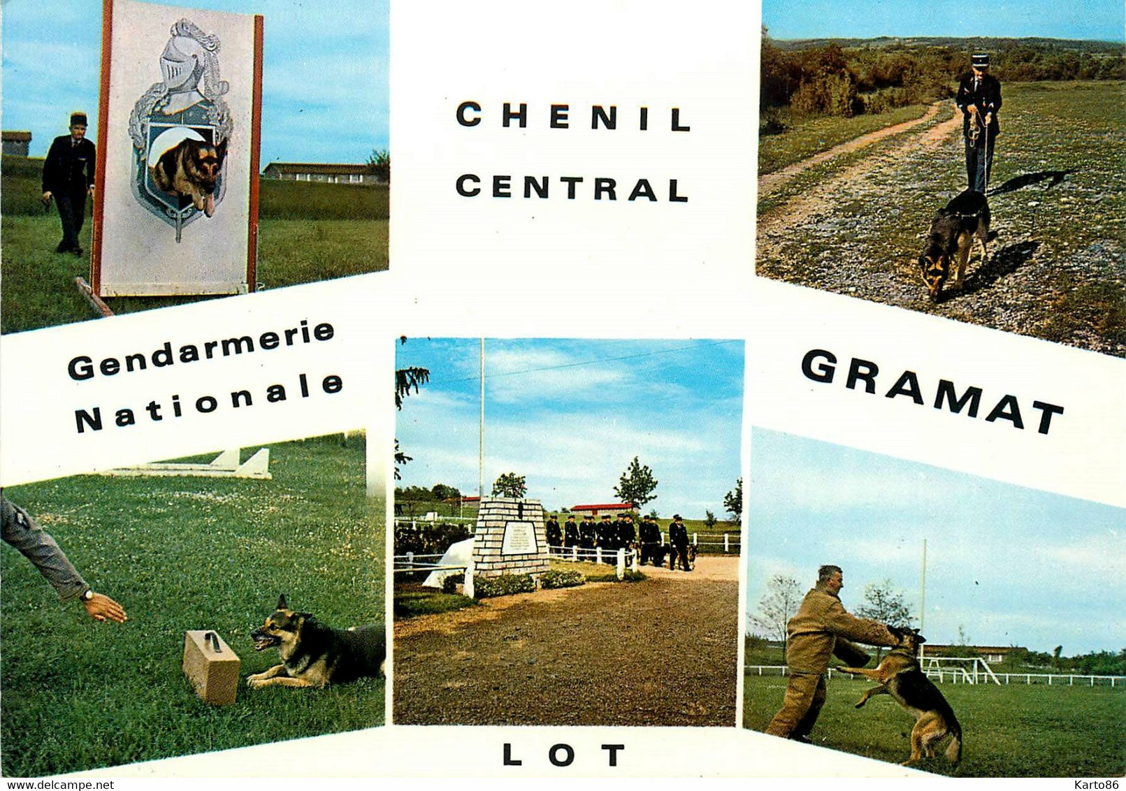 Gramat * Gendarmerie Nationale , Chenil Central * Dressage Chien - Gramat
