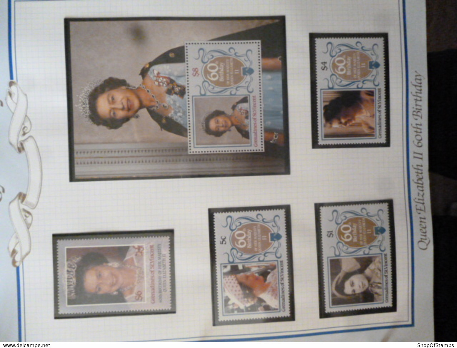 ST VICENT & GRENADINES MINT STAMPS/SHEETS QUEEN II 60th BIRTHDAY AS PER SCAN - Ploufragan
