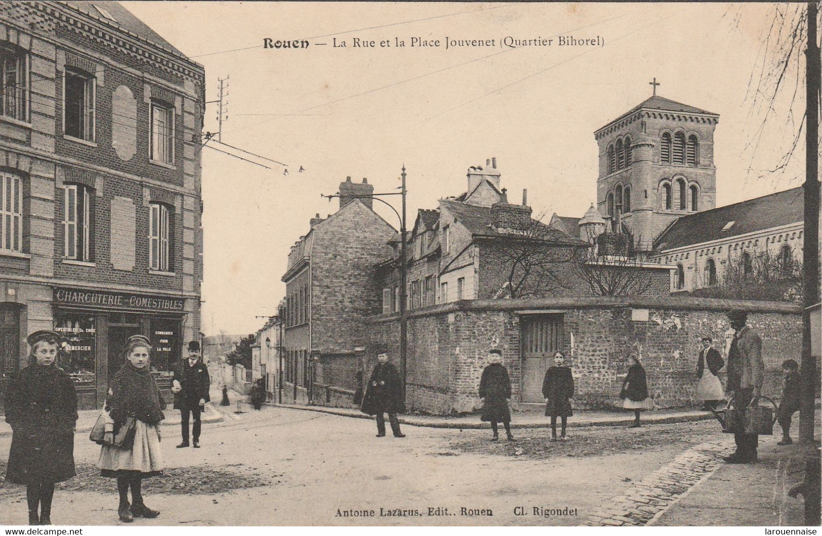 76 - ROUEN - La Rue Et La Place Jouvenet (Quartier Bihorel) - Rouen