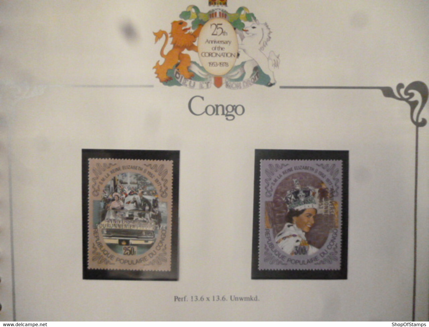 CONGO BRAZZAVILLA SG 635-3 MINT STAMPS/SHEETS QUEEN II 25th CORONATION ANNIVERSARY AS PER SCAN - Andere & Zonder Classificatie