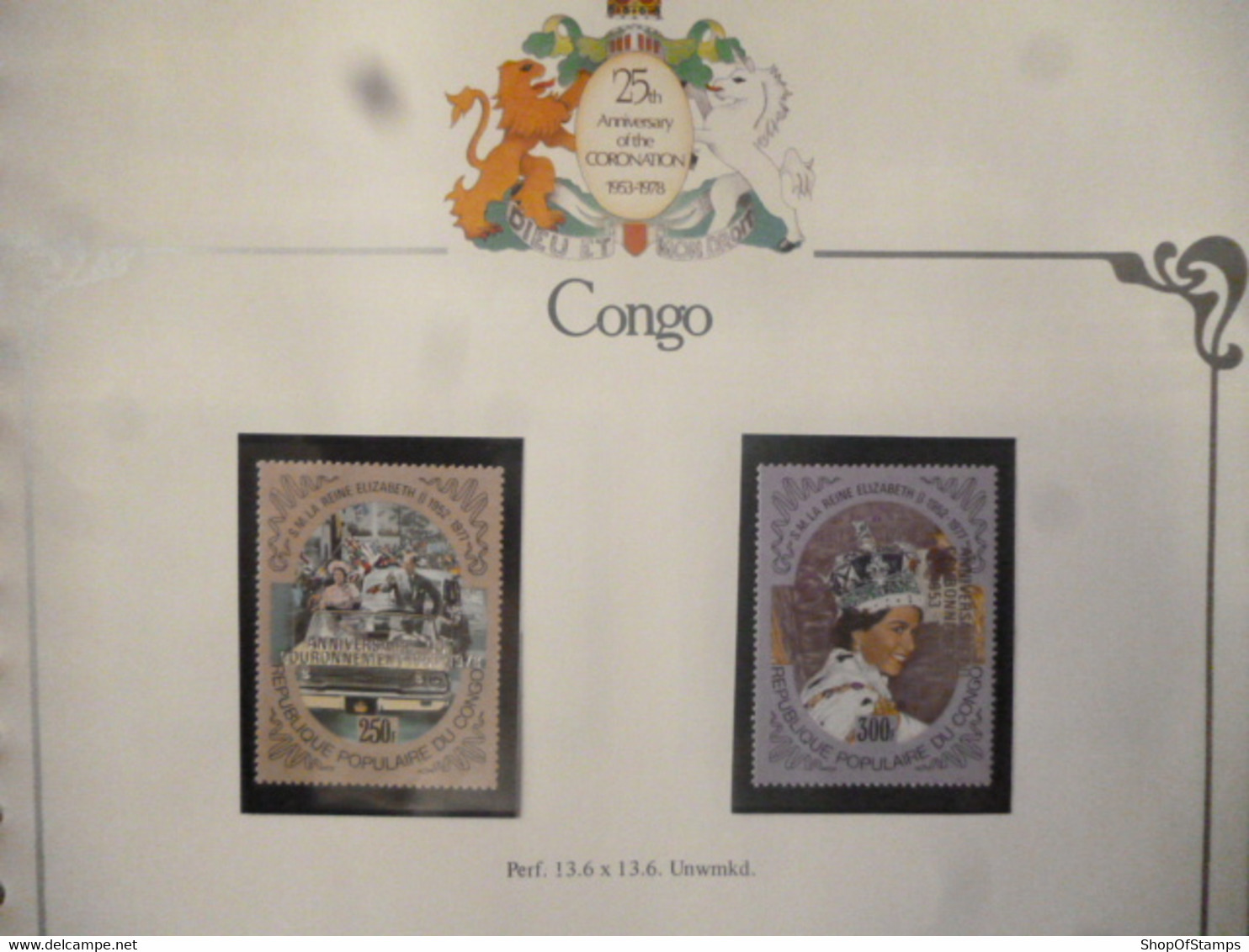 CONGO BRAZZAVILLA SG 635-3 MINT STAMPS/SHEETS QUEEN II 25th CORONATION ANNIVERSARY AS PER SCAN - Other & Unclassified