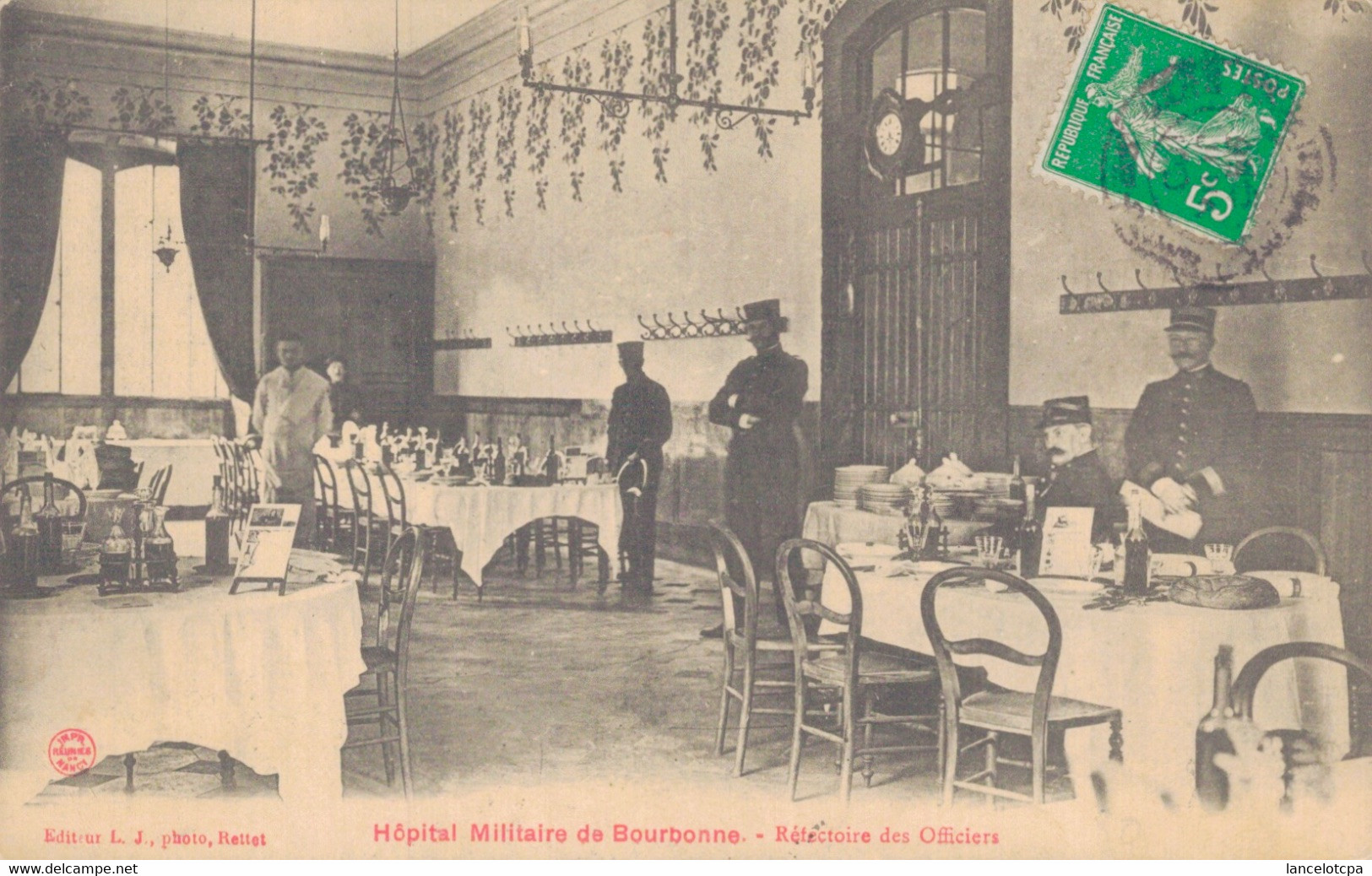 52 - BOURBONNE LES BAINS / HOPITAL MILITAIRE - REFECTOIRE DES OFFICIERS - Bourbonne Les Bains