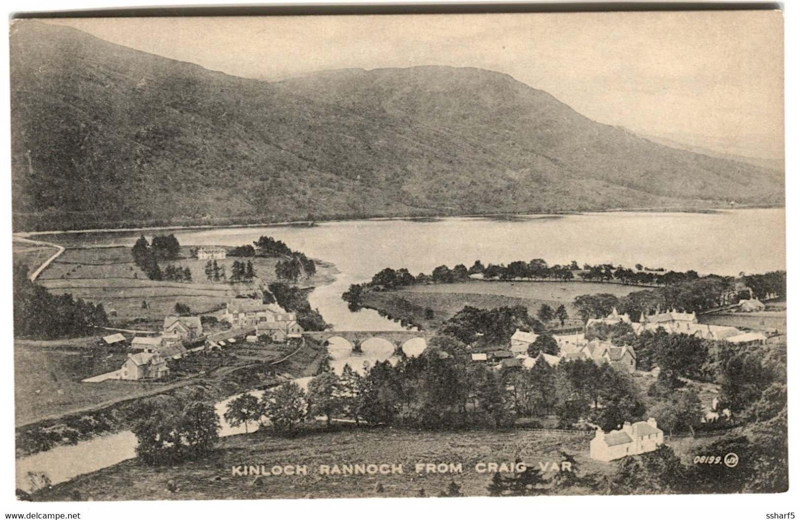 KINLOCH RANNOCH FROM CRAIG VAR C. 19089 - Perthshire