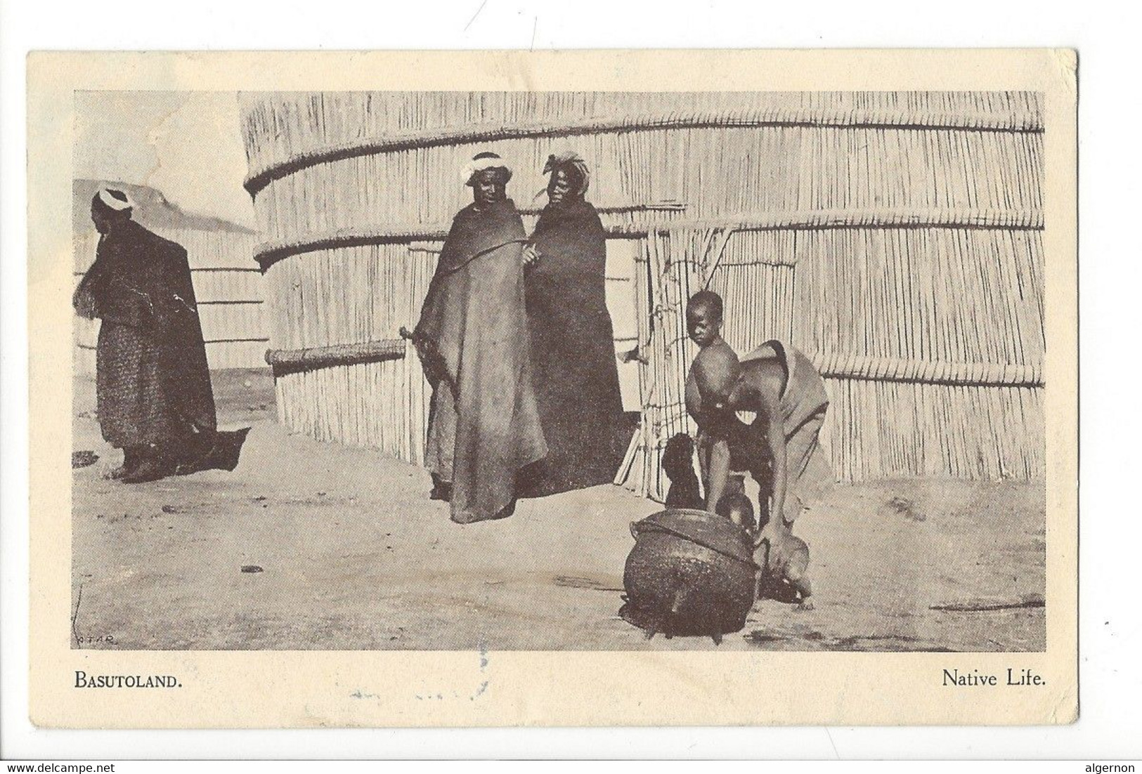 29677 - Basutoland Native Life Circulée 1929 - Lesotho