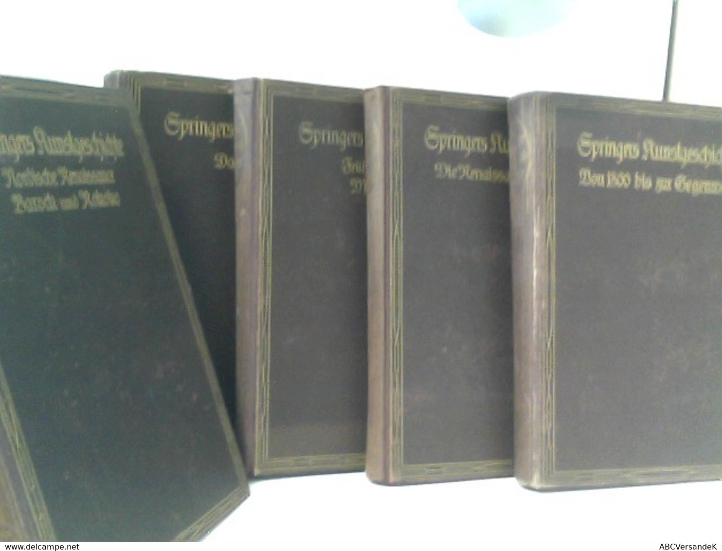 Konvolut Bestehend Aus 5 Bänden: Springers Kunstgeschichte - Handbuch Der Kunstgeschichte 5 Bände Komplett. - Lexika