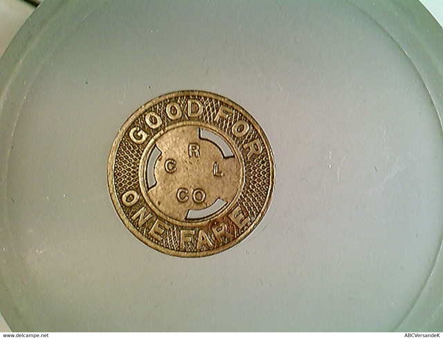 Münze/Medaille Connecticut Railway And Lighting Company, Good For One Fare - Numismatique