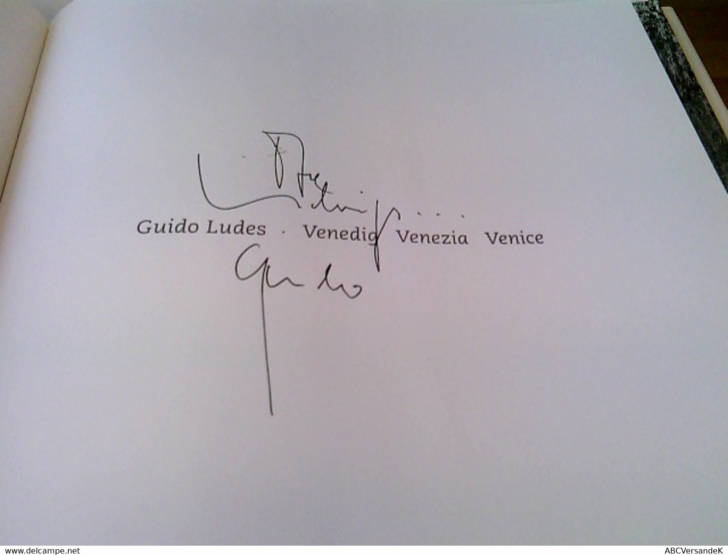 Venedig /Venezia /Venice, Signiert Im Vorsatz - Autographed