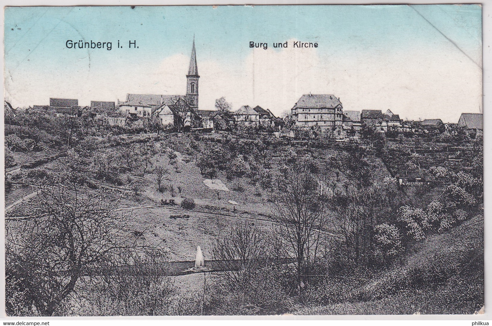 Grünberg I. H. - Burg Und Kirche - Feldpostkarte - Gruenberg