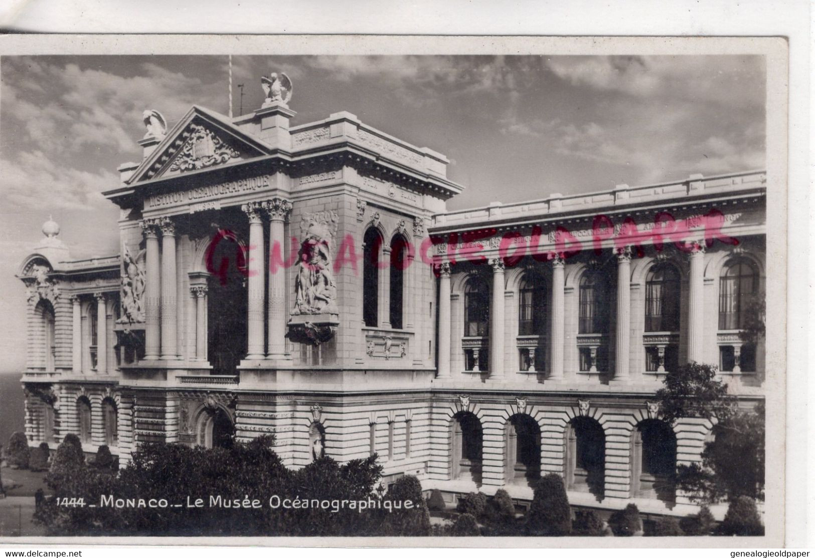 MONACO - LE MUSEE OCEANOGRAPHIQUE   - CARTE PHOTO - Museo Oceanografico