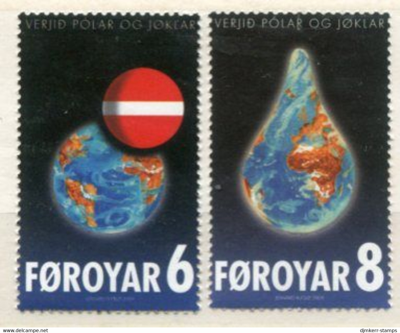 FAEROE ISLANDS 2009 Protection Of Polar Regions And Glaciers MNH / **.  Michel 667-68;  SG 580-81 - Faroe Islands