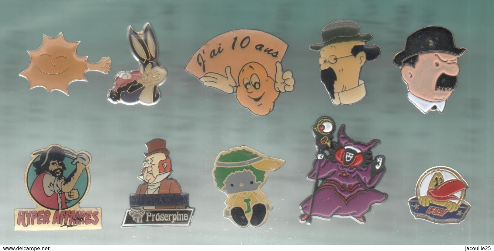 PINS PIN'S DISNEY 1194 DIVERS JUNIOR FOLKLORE PIRATE TINTIN PICKWICK LAPIN FLY  LOT 10 PINS - Disney