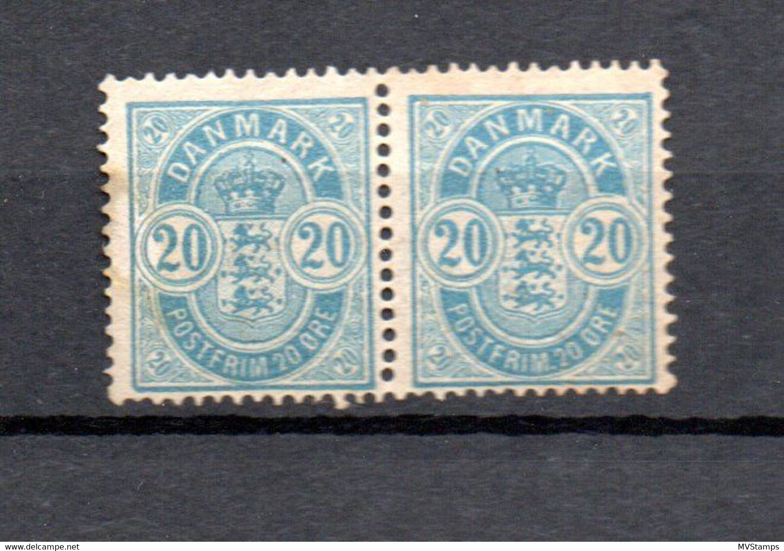 Danemark 1884 Freimarke 36 YA Paar Schon Ungebraucht/postfrisch - Unused Stamps