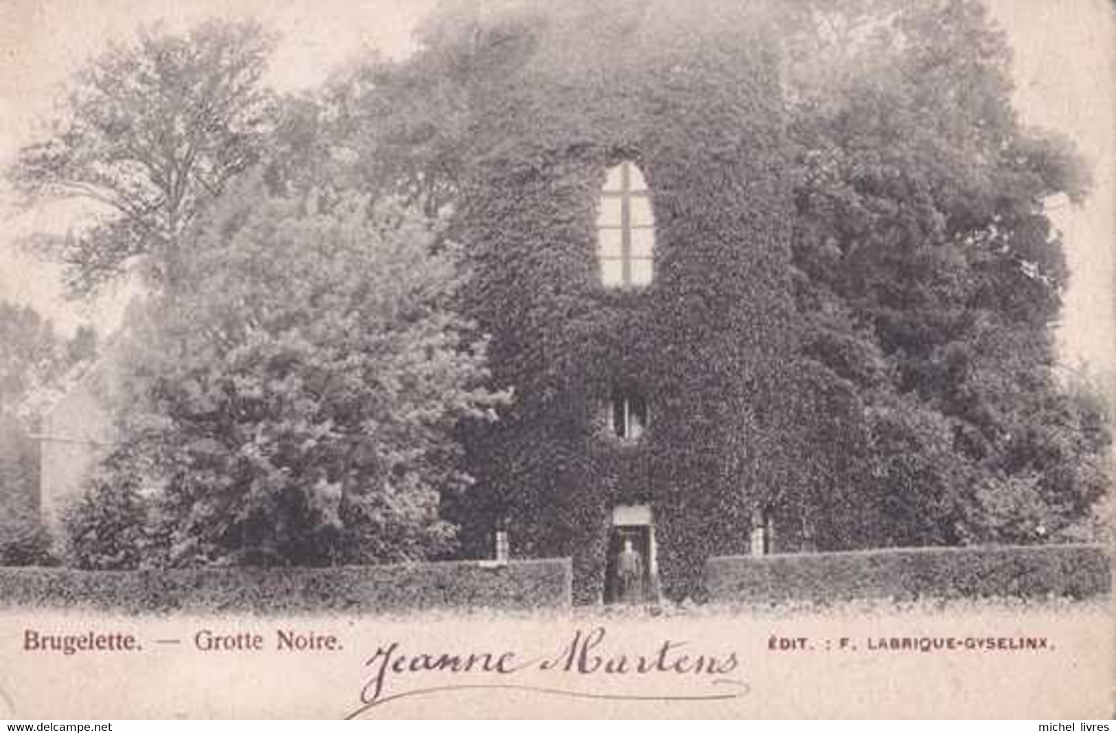 Brugelette - Grotte Noire - Circulé En 1902 - Dos Non Séparé - Animée - TBE - Brugelette