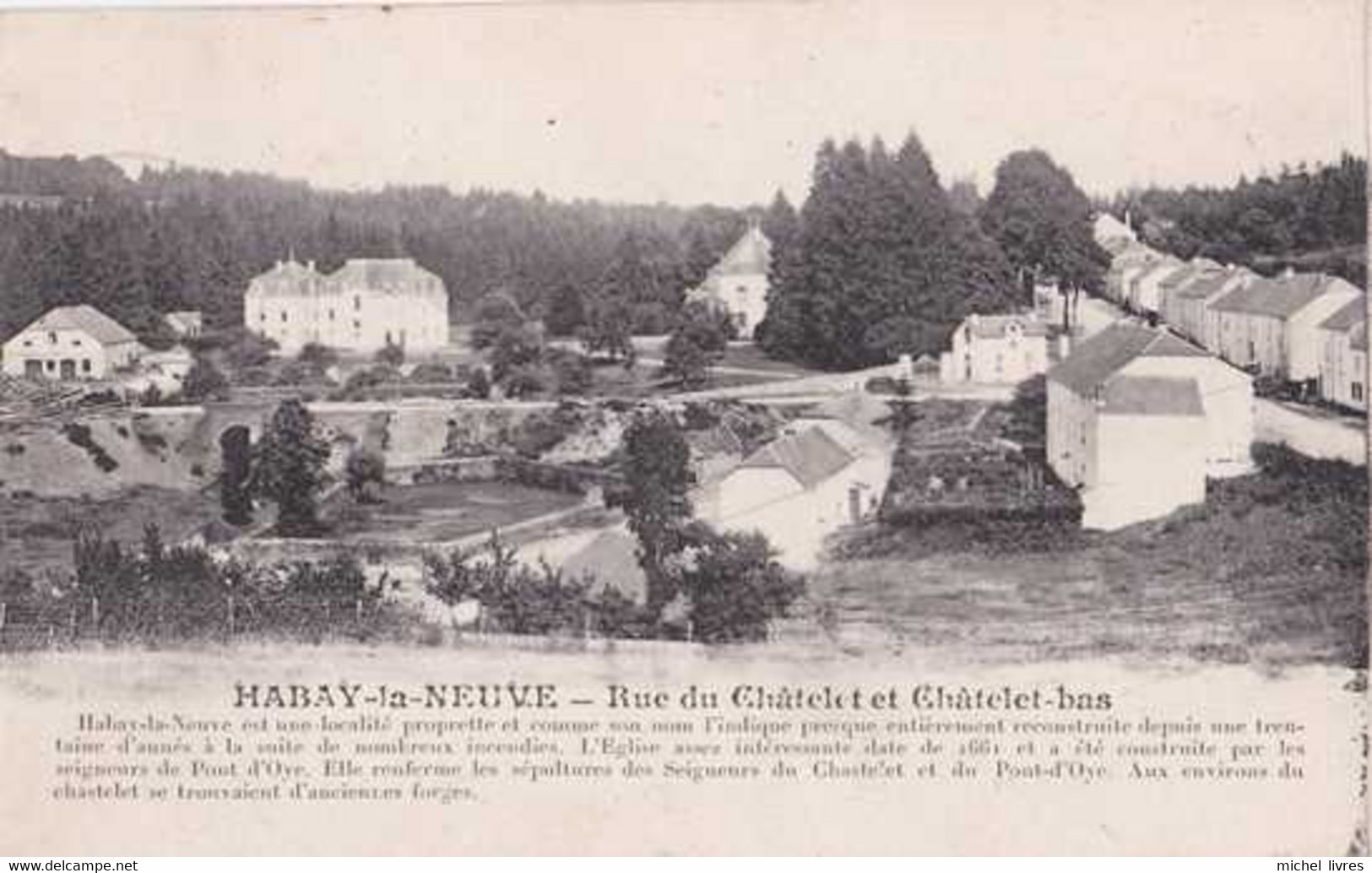 Habay-la-Neuve - Rue Du Châtelet Et Châtelet-bas - Circulé En 1919 - Habay - TBE - Habay