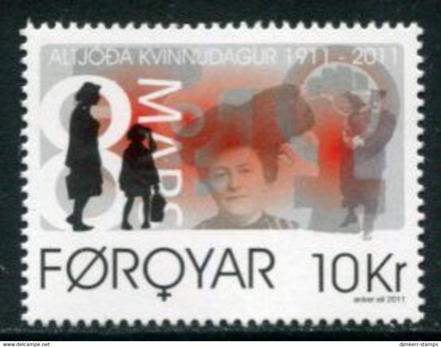 FAEROE ISLANDS 2011 Women's Day Centenary MNH / **.  Michel 712;  SG 634 - Faroe Islands