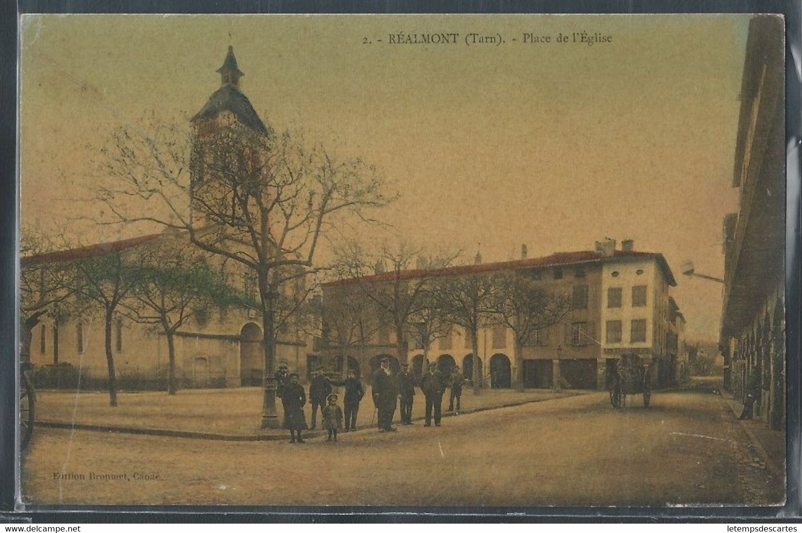 CPA 81 - Réalmont, Place De L'église - Realmont