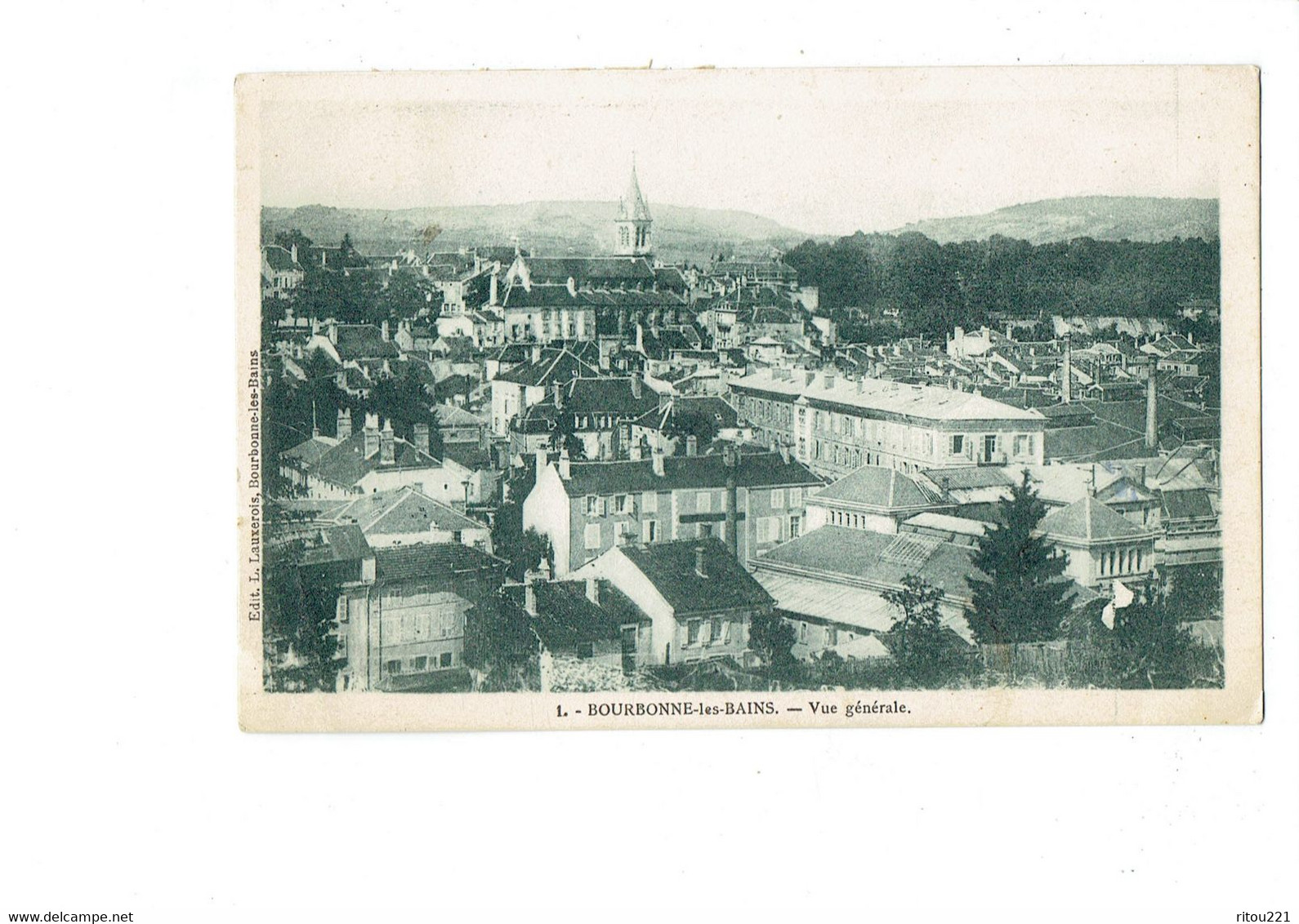 Cpa - 52 - Bourbonne Les Bains - Vue Générale - Lauxerois 1 - - Bourbonne Les Bains