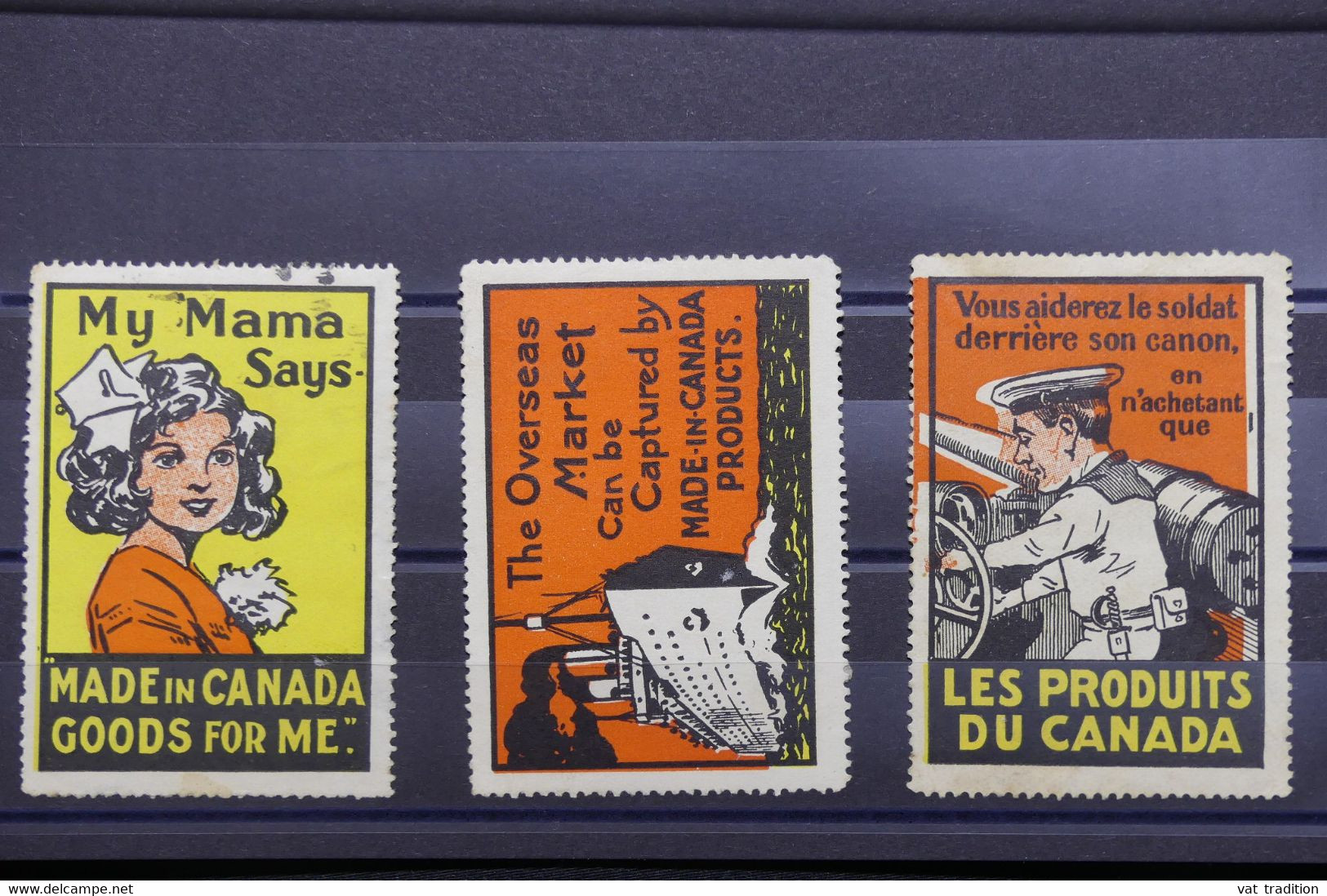 CANADA - 3 Vignettes Patriotiques - L 114948 - Andere & Zonder Classificatie