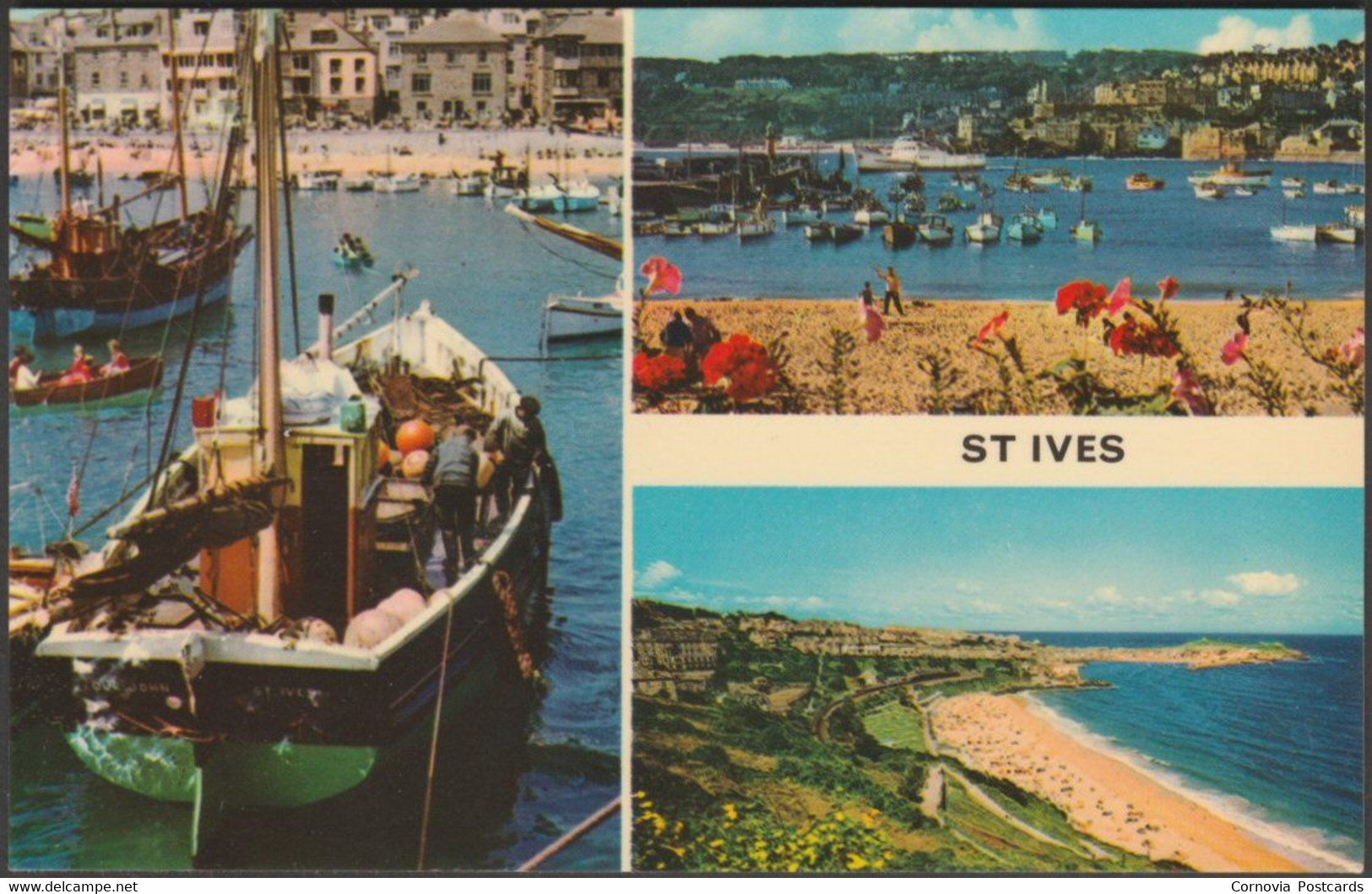 Multiview, St Ives, Cornwall, 1974 - Murray King Postcard - St.Ives