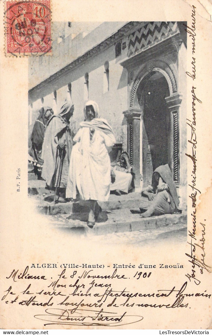 Alger Ville Haute - Entrée D'une Zaouia - Correspondance Datée Du 8 Novembre 1901 - Dos Non Divisé - Carte Précurseur - Algiers