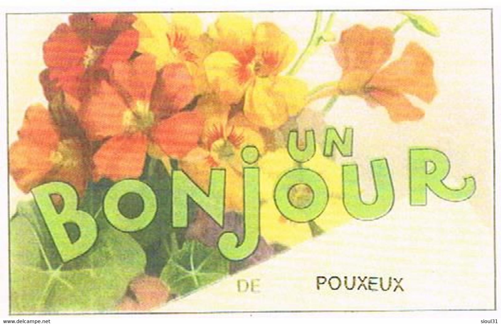 88  UN BONJOUR   DE POUXEUX   CPM  TBE   469 - Pouxeux Eloyes