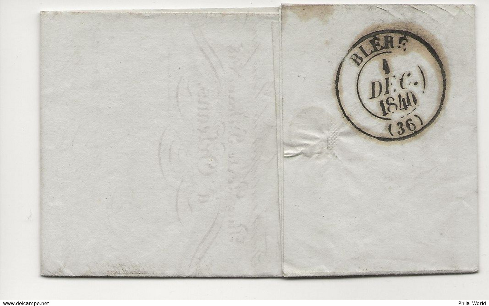 LAC 1840 ORLEANS 43 Loiret Cachet à Date Type T12 Pour BLERE Indre Et Loire - 1801-1848: Précurseurs XIX