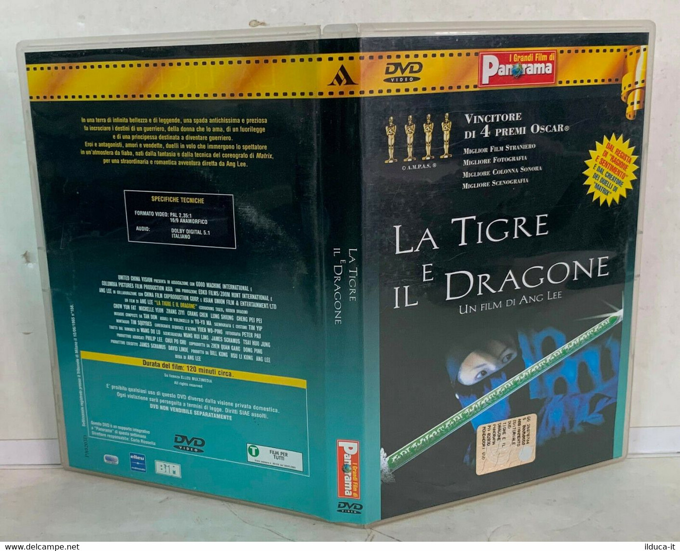01045 DVD - LA TIGRE E IL DRAGONE (2001) - Ang Lee / Chow Yun-Fat - Histoire