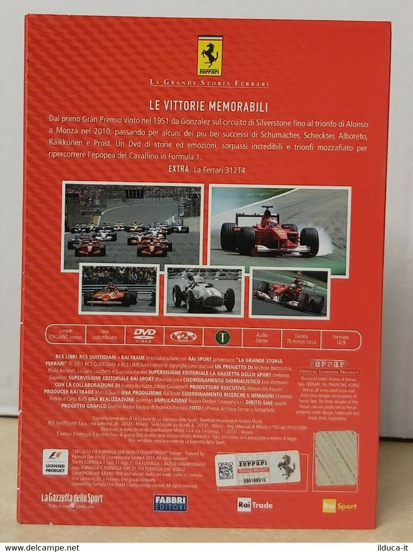 01244 DVD - LE GRANDI STORIE FERRARI N. 1: Le Vittorie Memorabili - Sports