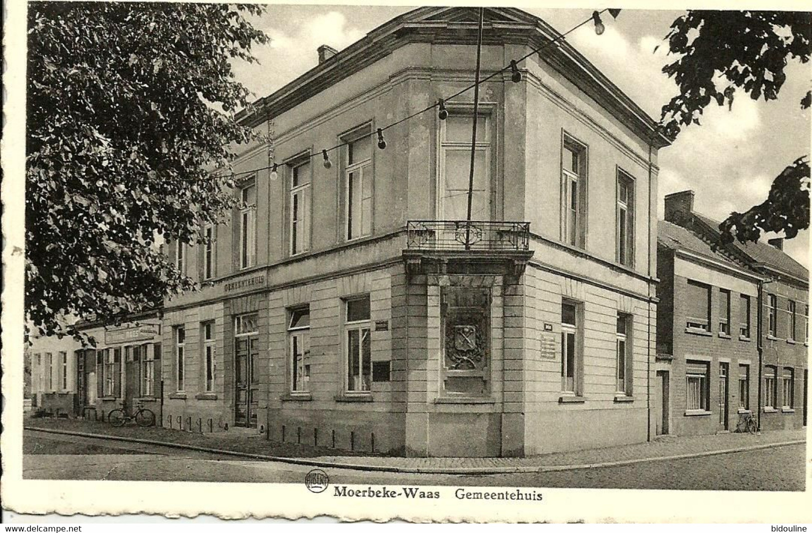 CPA-MOERBEKE-WAAS " Gemeentehuis " - Moerbeke-Waas