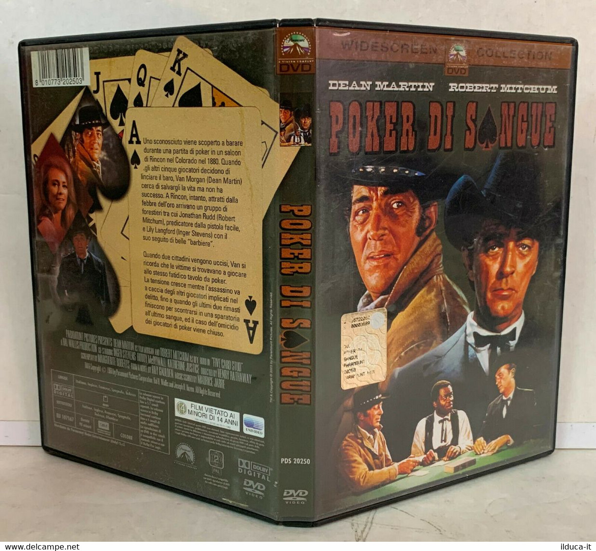 01246 DVD - POKER DI SANGUE - Dean Martin (1968) - Western / Cowboy