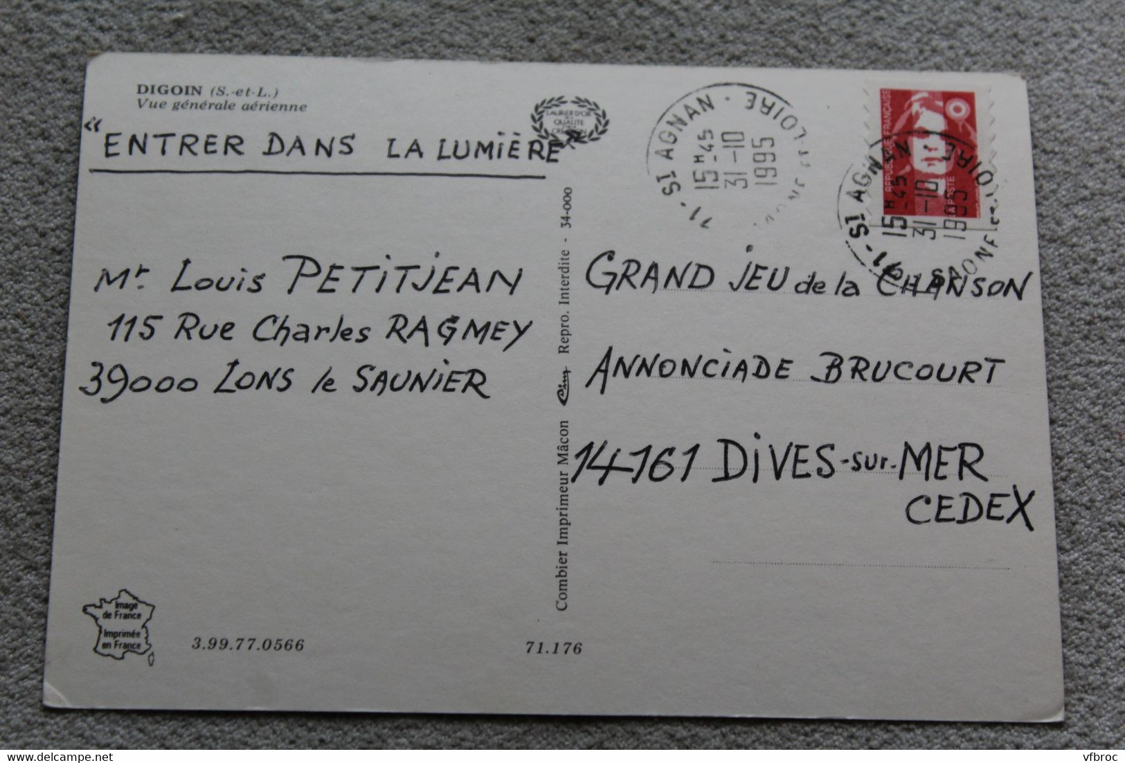 Cpm 1995, Digoin, Vue Générale Aérienne, Saône Et Loire 71 - Digoin