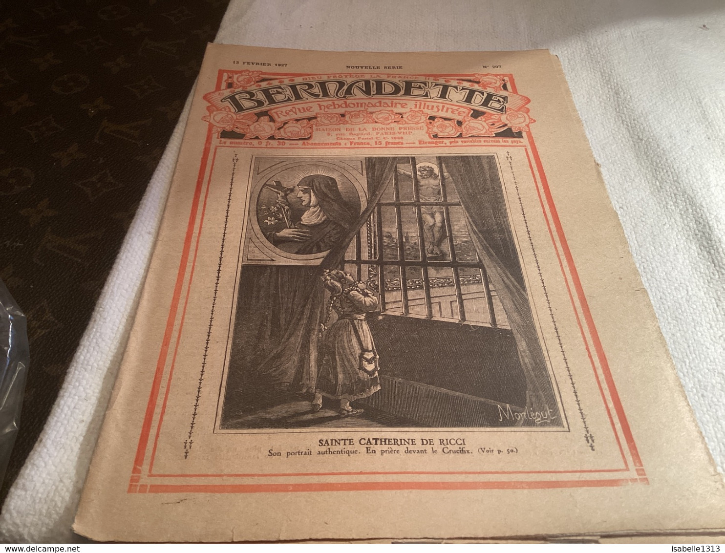 Bernadette Revue Hebdomadaire Illustrée 1927 Sainte Catherine De Ricci Le Cerisier - Bernadette