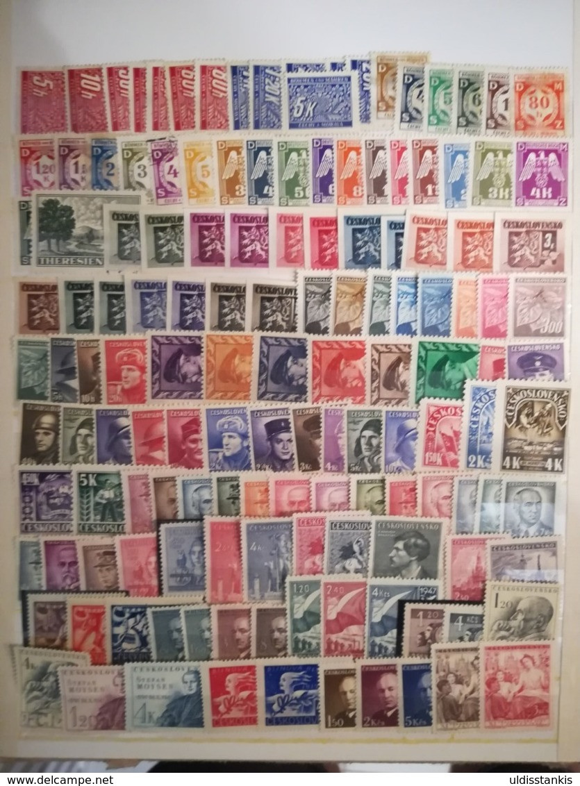 Czechoslovakian stamp collection