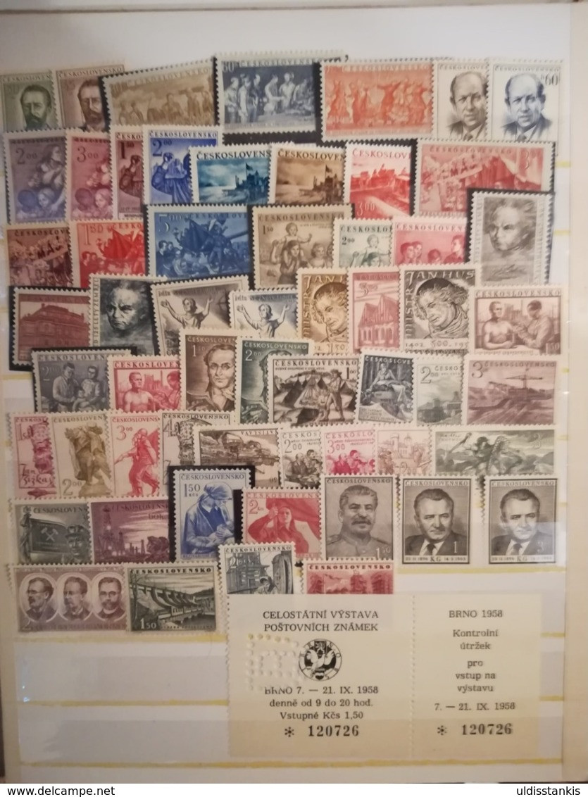 Czechoslovakian stamp collection