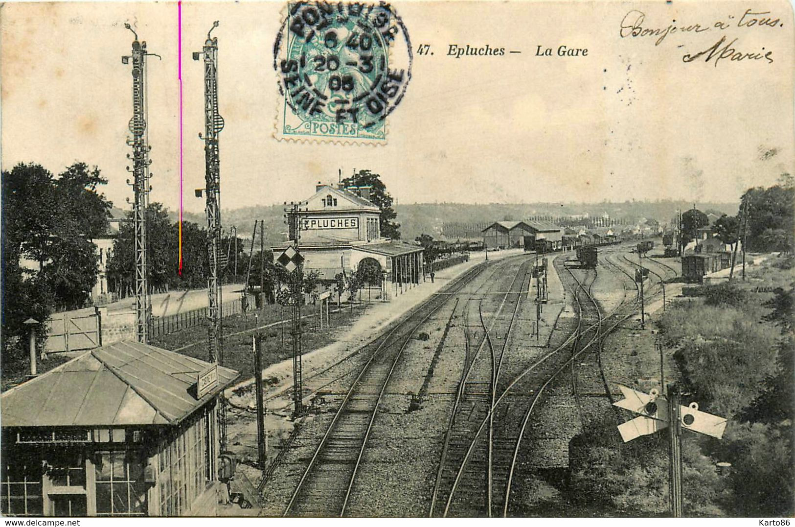 St Ouen L'aumone * épluches * La Gare * Ligne Chemin De Fer * Wagons - Saint-Ouen-l'Aumône