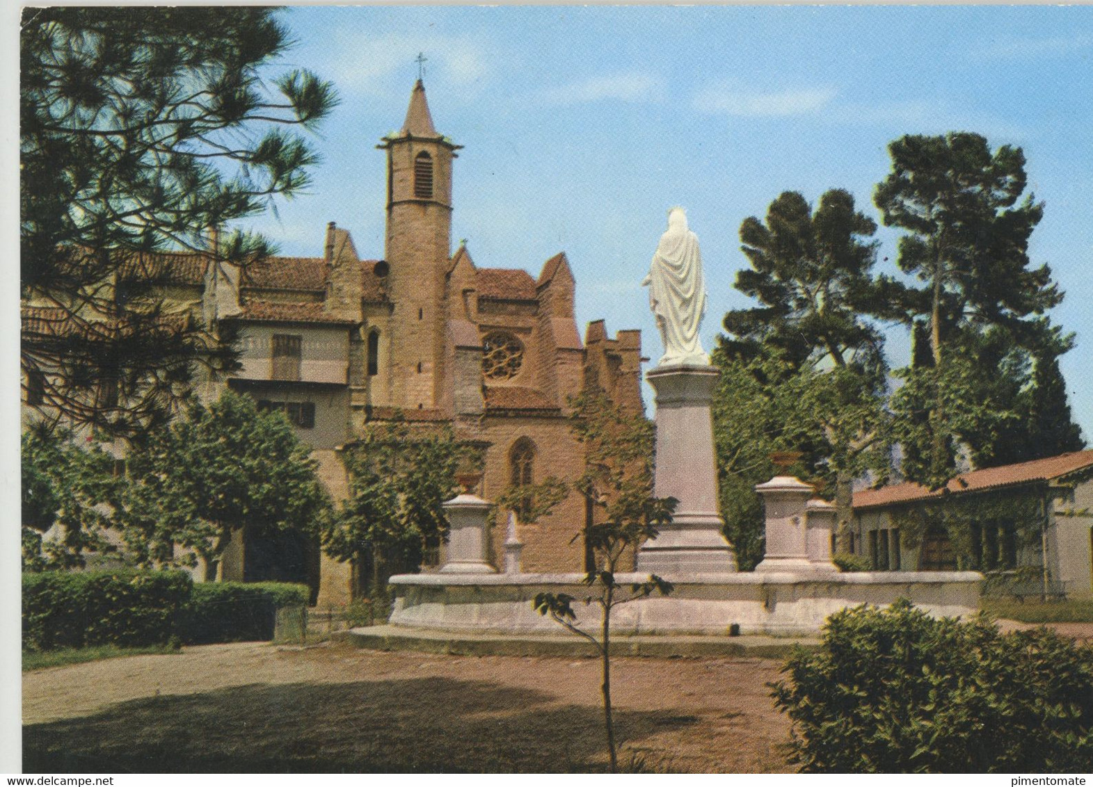 LIMOUX LA CHAPELLE NOTRE DAME DE MARCEILLE VUE DU PARC 1972 - Limoux