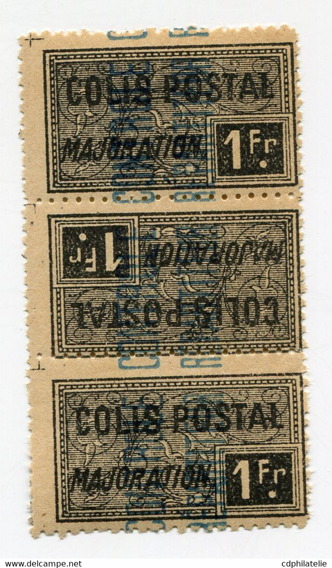 ALGERIE TIMBRES POUR COLIS POSTAUX N°14a ** EN BANDE DE 3 - Colis Postaux