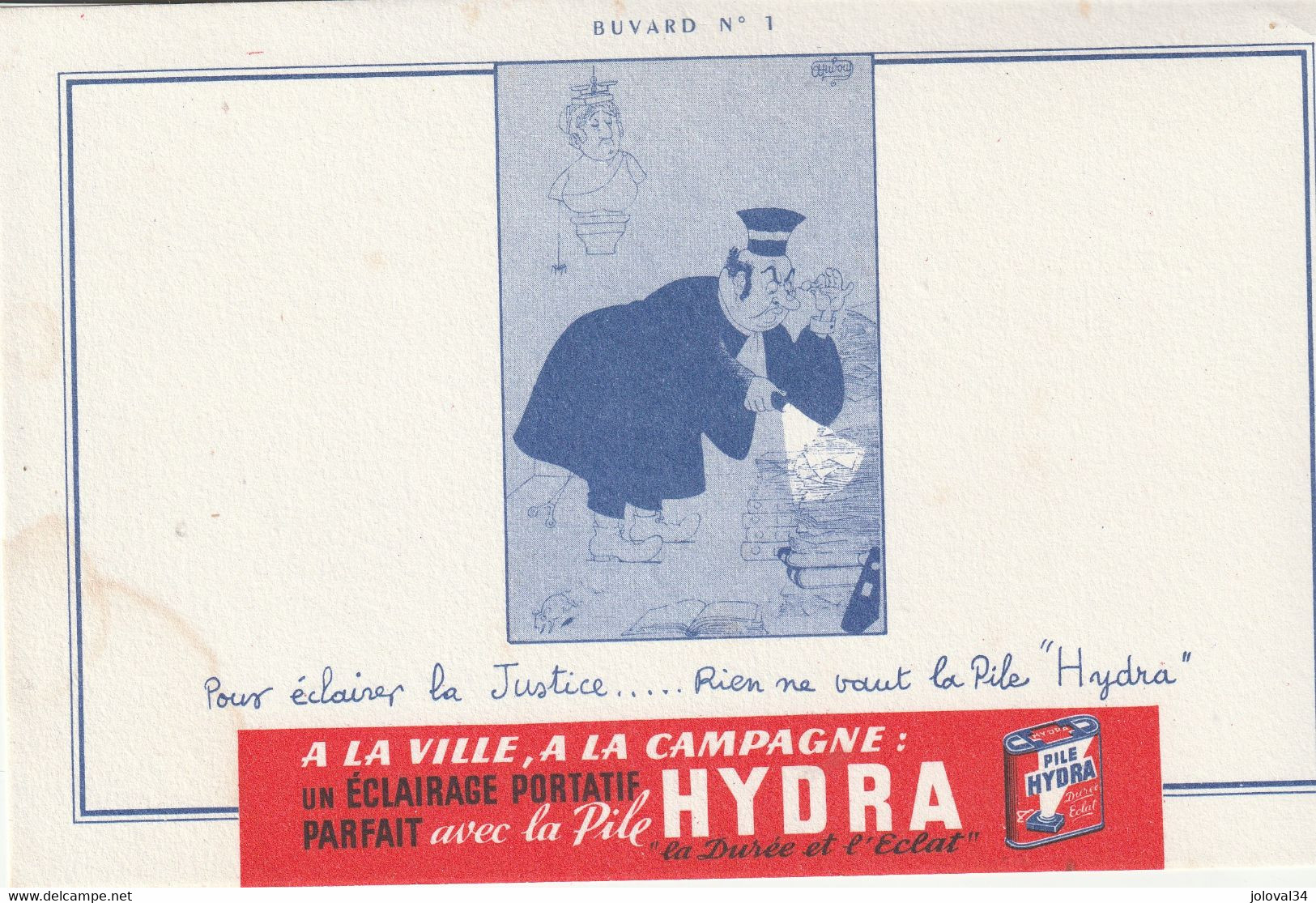 Buvard  - Pile HYDRA - Voir Scan - Batterien