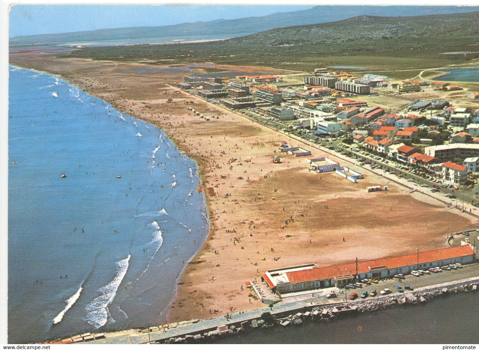 PORT LA NOUVELLE VUE GENERALE SUR LE FRONT DE MER 1975 - Port La Nouvelle